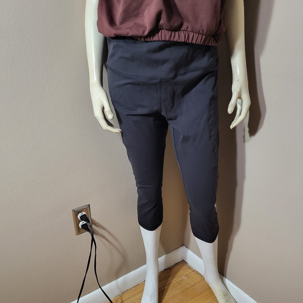 Lululemon Womens Black Sexy Sheer Pants Sz 14